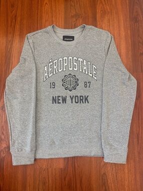 Aeropostale Gray New York Crewneck Sweatshirt